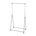 Szary metalowy teleskopowy stojak na ubrania n kółkach Foldable – Wenko