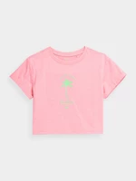 Dievčenské crop top tričko s potlačou