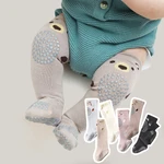 Summer Baby Knee Pads Socks Newborn Infant Cartoon Animal Anti Slip Knee High Long Socks Toddler Crawling Safety Floor Socks