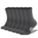 Urgot Brand 6 Pairs Outdoor Sports Men Socks Thickened Hiking Socks Sweat Absorbing Running Sock Autumn Winter Large Size 47-50