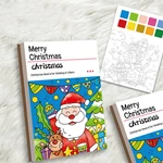 1 Set 20 Pages Vivid Color Drawing Book with Pigment Paintbrush Kids Cartoon Theme Paint Water Coloring Book for Kindergarten