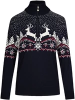 Dale of Norway Dale Christmas Womens Navy/Off White/Redrose S Sveter