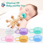 It Can Add Lanyard Wide Mouth Marking Box Portable Pacifier Box No Harmful Substances Baby Supplies Storage Box Anti-loss