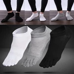 Mens Cotton Toe Five Finger Socks Ankle Sports Socks Cut Breathable Low Z3T0