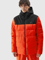 Pánská lyžařská péřová bunda se syntetickým peřím - červená