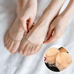 High Heels Cushion Anti-Slip Silicone Dotted Invisible Socks Women Forefoot Insole Pad Front Heel Socks Half pad