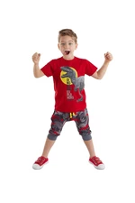 Denokids Dino Camouflage Boys T-shirt Capri Shorts Set