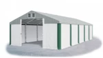 Garážový stan 6x12x4m střecha PVC 560g/m2 boky PVC 500g/m2 konstrukce ZIMA Bílá Šedá Zelené,Garážový stan 6x12x4m střecha PVC 560g/m2 boky PVC 500g/m2