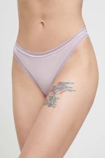 Tangá Calvin Klein Underwear fialová farba