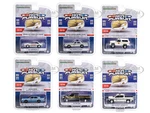 "Hot Pursuit" Set of 6 Police Cars Series 44 1/64 Diecast Model Cars by Greenlight