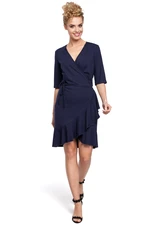 Made Of Emotion Woman's Dress M294 Navy Blue