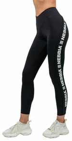 Nebbia High Waisted Side Stripe Leggings Iconic Black XS Fitness pantaloni