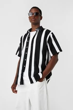 Koton Striped Short Sleeve Shirt