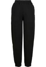 Women's Organic Balloon Sweatpants with High Waist - Black