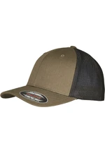 Flexfit Trucker Recycled Mesh olivově/černá