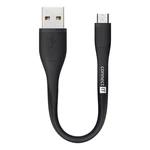 Kábel Connect IT Wirez USB/micro USB, 13 cm (CI-947) čierny Nabíjecí kabel určený pro všechny majitele mobilních telefonů, fotoaparátů, hudebních přeh