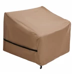 Beige Single Chair Cover 420D Pure PUon Both Sides with Storage Bag