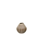 Váza 15 cm Broste WIDE - šedohnědá