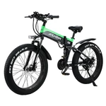 [EU DIRECT] JINGHMA R5 1000W 48V 12.8Ah*2 Double Batteries 26*4.0in Electric Bicycle 100KM Mileage 180KG Payload Electri