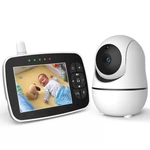 Baby monitor with camera 2.4Ghz 3.5-inch LCD digital screen and night vision camera,Dual-intercom function sound activat