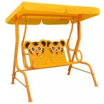 Dětská houpací lavice Dekorhome Žlutá,Dětská houpací lavice Dekorhome Žlutá