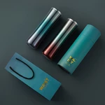 KCASA Thin Waist Thermos Bottle 316 Stainless Steel 450ml Thermos Portable Water Cup Portable Color Gradient Vacuum Flas