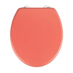 Korálovočervené WC sedadlo Wenko Prima Coral, 41 × 37 cm