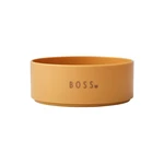 Horčicovožltá detská miska Design Letters Mini Boss, 11 cm