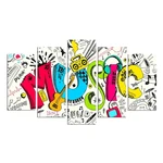 Viacdielny nástenný obraz Music Color