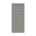 Čierno-biely vonkajší koberec NORTHRUGS Karo, 80 x 150 cm