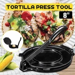 8" Tortilla Press Maker Non-Stick Coating Kitchen Flour Corn Baking Tool