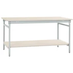 Manuflex BB5201.7035 Kompletný príručný stolík BASIS stacionárne s melamínovou doskou + medzipolica, š xhxv: 750 x 500 x