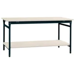 Manuflex BB5221.7016 Kompletný príručný stolík BASIS stacionárne s melamínovou doskou + medzipolica, š xhxv: 1500 x 800