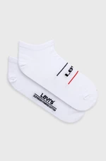 Ponožky Levi's 37157.0644-whitebluer, biela farba