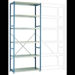 Manuflex RP1317.5012 základný modul regálu oddelenia 100 kg (š x v x h) 970 x 2500 x 300 mm ocel práškovo lakované svetl