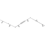 WOFI NINI 9669.06.64.0000 stropná lampa LED  GU10 En.trieda 2021: F (A - G) 300 W niklová (matná)