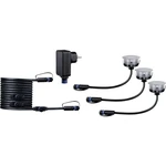 Osvetľovací systém Plug & Shine LED vstavané svietidlá 1 W N/A Paulmann 93692 strieborná sada 3 ks