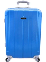 Cestovní kufr skořepinový na čtyřech kolečkách Agrado (L) 90l - modrá