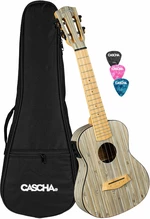 Cascha HH 2316E Bamboo Konzert-Ukulele Graphite