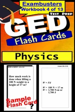 GED Test Prep Physics Review--Exambusters Flash Cards--Workbook 4 of 13