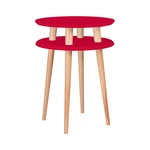 Červený odkladací stolík Ragaba Ufo, ⌀ 45 cm