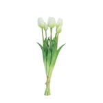 Tulipán SALLY svazek umělý 7ks krémový 47cm