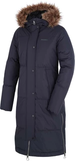 Husky Downbag L XL, black blue Dámský péřový kabát
