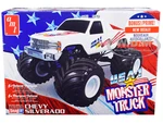 Skill 1 Snap Model Kit Chevrolet Silverado "USA-1" Monster Truck 1/32 Scale Model by AMT