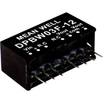 Mean Well DPBW03G-12 DC / DC menič napätia, modul   125 mA 3 W Počet výstupov: 2 x