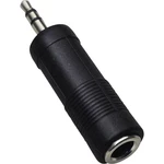 BKL Electronic 1102008 1102008 jack audio adaptér [1x jack zástrčka 3,5 mm - 1x jack zásuvka 6,35 mm] čierna