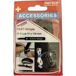 FASTECH® 800-330C káblový manažér na suchý zips na spojovanie háčiková a flaušová časť (d x š) 110 mm x 11 mm čierna 10