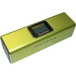 Technaxx MusicMan MA Display Soundstation mini reproduktor AUX, FM rádio, USB zelená