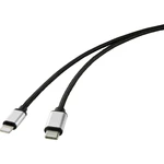 Renkforce #####USB-Kabel USB 2.0 #####USB-C™ Stecker, #####Apple Lightning Stecker  1.00 m čierna