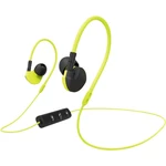 Hama Active BT Bluetooth športové štupľové slúchadlá do uší Headset, regulácia hlasitosti, odolný proti potu žltá